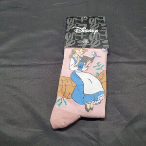 BNWT Disney Princess Belle: Bibliophile Adult Socks